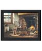"His Morning Coffee" by Artisan John Rossini, Ready to Hang Framed Print, Black Frame