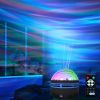 1 Set LED Water Pattern Starry Sky Light; Remote Control Aurora Projection Light; USB Plug-in Bedside Atmosphere Light; Small Magic Ball Stage KTV Hot