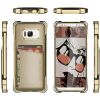 Ghostek Exec Card Holder Wallet Phone Case Designed for Galaxy S8 2017 (5.8 Inch) - (Gold)