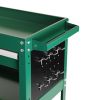 3 Tier Rolling Tool Cart, Heavy Duty Utility Cart Tool Organizer with Storage Drawer, Industrial Commercial Service Tool Cart for Mechanics, Garage, W
