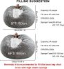 Bag Chair Coverit Was Only A Cover, Not A Full Bean BagChair Cushion, Big Round Soft Fluffy PV Velvet Sofa Bed Cover, Living Room Furniture, Lazy Sofa