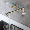 Folding faucet, Pot Filler Faucet Wall Mount