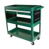 3 Tier Rolling Tool Cart, Heavy Duty Utility Cart Tool Organizer with Storage Drawer, Industrial Commercial Service Tool Cart for Mechanics, Garage, W