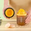 Mini Portable Manual Juicer Citrus Juicer Manual Lemon Squeezer Lime Orange Juicer Homemade DIY Fruit Orange Separating Juicer Fruit Separator Not Spl