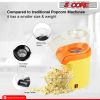 5 Core Hot Air Popcorn Popper 1200W Electric Popcorn Machine Kernel Corn Maker, Bpa Free, 16 Cups, 95% Popping Rate, 3 Minutes Fast, No Oil Healthy Sn