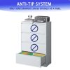 Lateral File Cabinet 4 Drawer, White Filing Cabinet with Lock, Lockable File Cabinet for Home Office, Locking Metal File Cabinet for Legal/Letter/A4/F