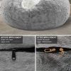 Bag Chair Coverit Was Only A Cover, Not A Full Bean BagChair Cushion, Big Round Soft Fluffy PV Velvet Sofa Bed Cover, Living Room Furniture, Lazy Sofa