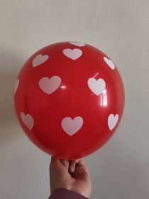 Thickened Balloon Wedding Room Balloon Layout Wedding Supplies Layout Valentine's Day Qixi Party (Option: Small White Heart)