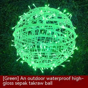 LED Vine Bal Light Waterproof Christmas Holiday Decorative String Lights (Option: Green Shell Green-40cm Highlight)