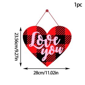Valentine's Day Multi-pink Love Pendant (Option: 1pcs Set-Style One)