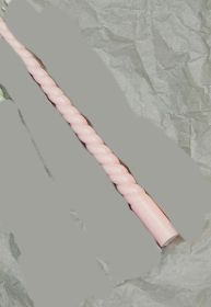 Spiral Long Brush Holder Aromatherapy Candle Birthday Gift Party Decorations Bedroom Companion (Option: Custard)