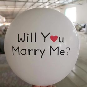 Thickened Balloon Wedding Room Balloon Layout Wedding Supplies Layout Valentine's Day Qixi Party (Option: MarryMe)