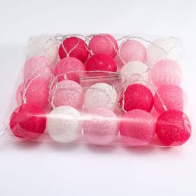 Led Ornamental Festoon Lamp Cotton Ball String Lights (Option: Matters To Me-5 M 20 Lamp Battery Type)