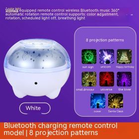 Atmosphere Decorative Lamp Layout Colorful Rotating Stage Light (Option: Bluetooth White 8 Sets-14cm)