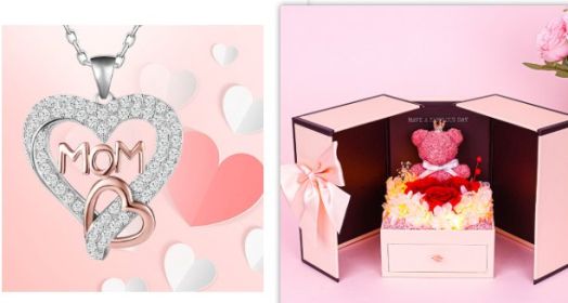 Little Bear Preserved Fresh Flower Gift Box Valentine's Day (Option: Set-400g)