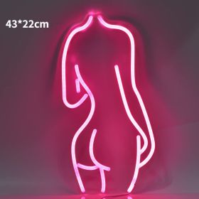 LED Back Neon Light Bar Decoration Background Glowing Acrylic (Option: Style A-Adjustable Brightness-USB)