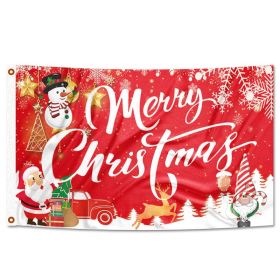 Christmas Party Decoration Festival Flag (Option: Pattern 6)