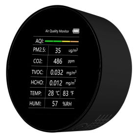 Air Quality Detector Multi-function Graffiti WIFI (Option: Black-VOCwith WIFI-USB)