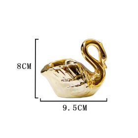 Romantic Table Decorative Ornaments Candlestick (Option: Swan Bow)