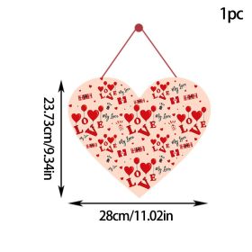 Valentine's Day Multi-pink Love Pendant (Option: 1pcs Set-Style Five)
