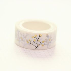 Simple Printing Gold Foil Silver Foil And Paper Adhesive Tape (Option: Golden Branch D)