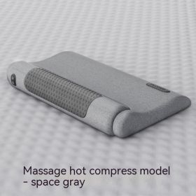 Special Massage For Cervical Spine Pillow And Cervical Spine Care To Improve Sleep Sensation Spinal Traction Heating Compress (Option: StepUp vibration-Space grey)