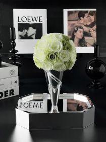 Flower Ice Cream Rose Creative Acrylic Jewelry (Option: Matcha-24x18x28cm)