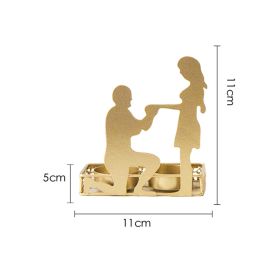 Candlestick Romantic Home Shooting Props Wedding Decoration Candlestick (Option: A)