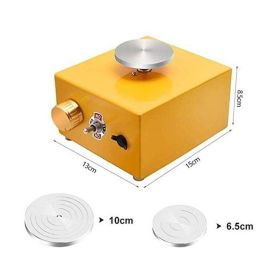 Mini Square Children's Fingertip Drawing Machine (Option: Yellow-EU)