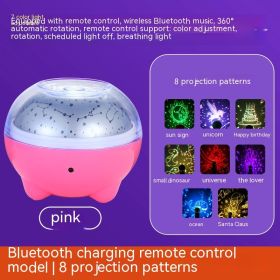Atmosphere Decorative Lamp Layout Colorful Rotating Stage Light (Option: Bluetooth Pink 8 Sets-14cm)