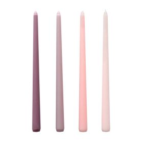 Colored Retro Long Pole Tasteless Candle Wedding Banquet (Option: Gradually Varied Pink)
