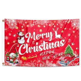 Christmas Party Decoration Festival Flag (Option: Pattern 7)