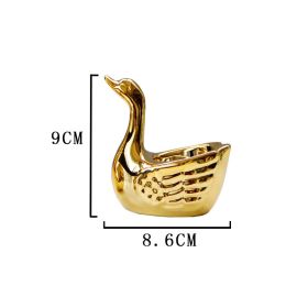 Romantic Table Decorative Ornaments Candlestick (Option: Swan Head Up)