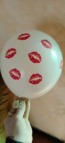 Thickened Balloon Wedding Room Balloon Layout Wedding Supplies Layout Valentine's Day Qixi Party (Option: Red Lips)