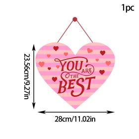 Valentine's Day Multi-pink Love Pendant (Option: 1pcs Set-Style Two)