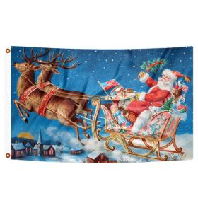Christmas Party Decoration Festival Flag (Option: Pattern 1)