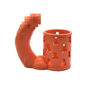 Creative Design Resin Craft Big Bird Set Beer Mug Sleeve (Color: Orange)