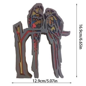 Multi-layer Wooden 3D Forest Animal Wooden Crafts (Option: 20 No Light-17 X155x 22cm)