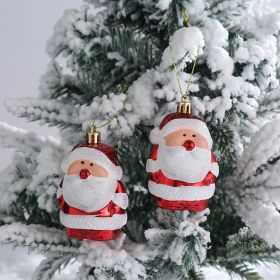 Christmas Decoration Plastic Christmas Stockings Crutch Pendant (Option: Bearded ElderlyYes)
