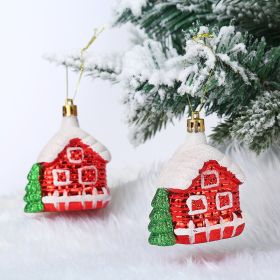 Christmas Decoration Plastic Christmas Stockings Crutch Pendant (Option: Li Body Housepair)