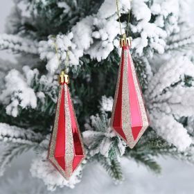 Christmas Decoration Plastic Christmas Stockings Crutch Pendant (Option: Gem Pendantpair)