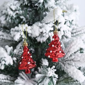 Christmas Decoration Plastic Christmas Stockings Crutch Pendant (Option: Christmas Treepair)