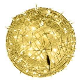 LED Vine Bal Light Waterproof Christmas Holiday Decorative String Lights (Option: Yellow Shell Yellow-30cm Highlight)