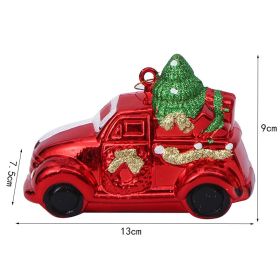 Christmas Decoration Plastic Christmas Stockings Crutch Pendant (Option: Carpiece)