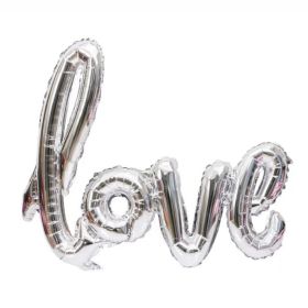 Large Birthday Party Background Wall Balloon (Option: Silver LOVE)