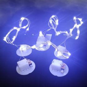 LED Electronic Lamp Beads Flashing Light (Option: 1m Light Cable White Light)