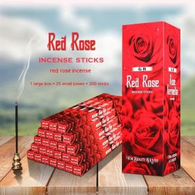 India Genuine Goods Aromatherapy Incense Handmade Joss-stick (Option: 572 Red Rose Big Box)