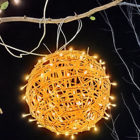LED Vine Bal Light Waterproof Christmas Holiday Decorative String Lights (Option: Yellow Shell Warm White-20cm Highlight)
