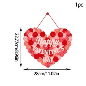 Valentine's Day Multi-pink Love Pendant (Option: 1pcs Set-Style Four)