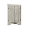 Triangle Bathroom Storage Cabinet with Adjustable Shelves;  Freestanding Floor Cabinet for Home Kitchen